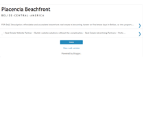 Tablet Screenshot of placenciabeachfront.webpageplusx2.com